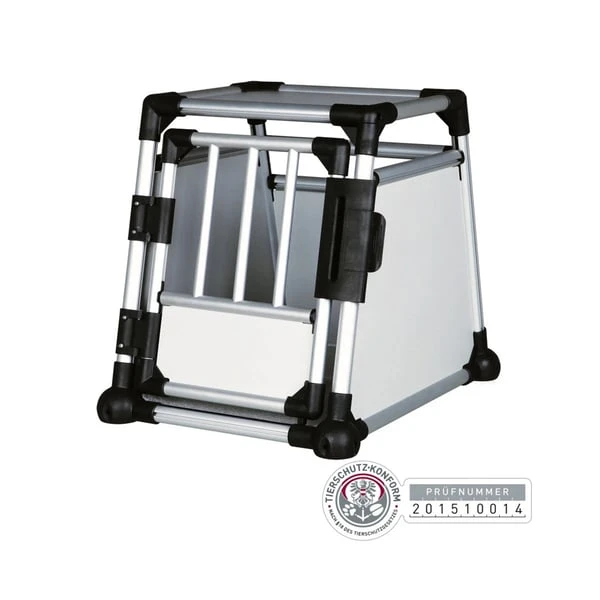 Trixie Hundetransportkäfig Mit Alu-Rahmen 48x57x64cm | Rückläufer 3 Trixie Hundetransportkäfig Mit Alu-Rahmen 48x57x64cm | Rückläufer