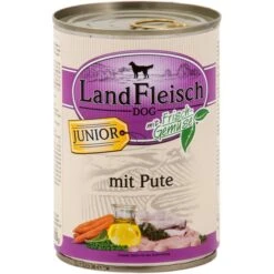 Landfleisch Dog Hundefutter Junior Pute