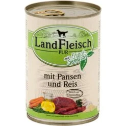 Landfleisch Hundefutter Dog Pur Pansen & Reis